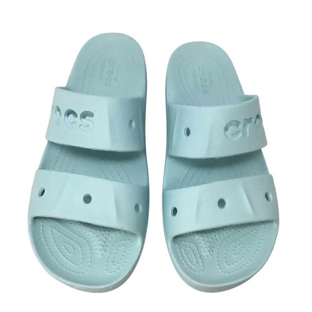 Crocs Baya Platform Slide Iconic Comfort Sandals Comfort Pure Water 208188 Sz 10